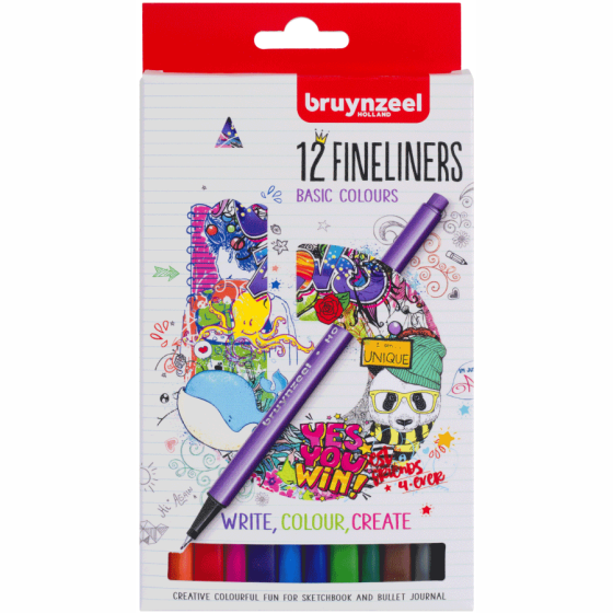 Набір лінерів FINELINER 12кол Bruynzeel Київ
