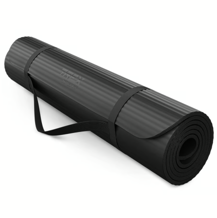 Коврик для йоги TX-019NGM NBR 1см 190х80 чорний Київ