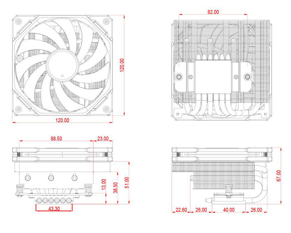 Кулер процесорний ID-Cooling IS-67-XT Black Чорний Харьков - изображение 7