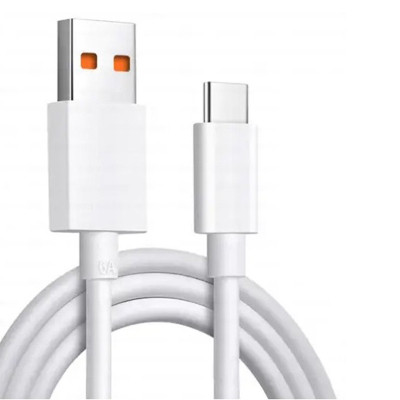 Дата кабель USB 2.0 AM to USB-C 1.0m 6A white Dengos (PLS-TC-6A-WHITE) Вінниця - фото 1