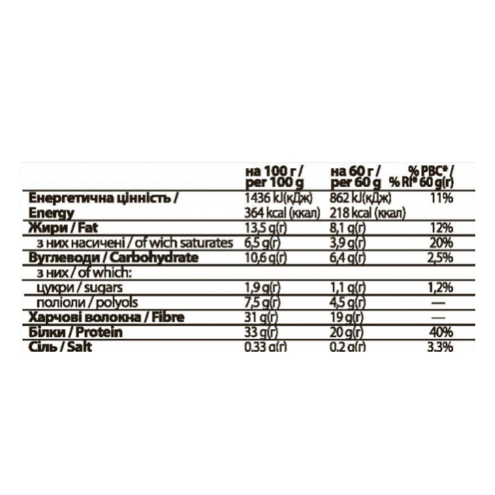 Протеїнові батончики FitWin 12х60g Cookies Cream Київ - фото 2