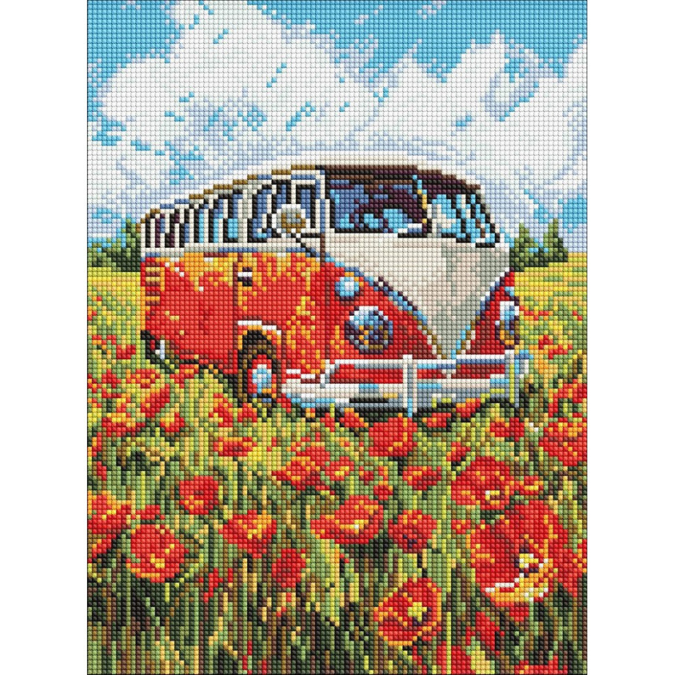 Алмазна мозаїка "Подорож у червоне" ©art_selena_ua AMO8215, 30х40 см Вінниця - фото 1