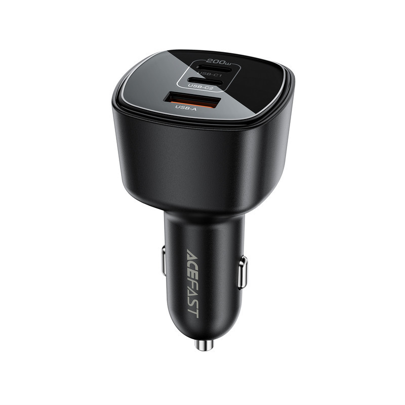 Автомобільний зарядний пристрій ACEFAST B18 200W(2USB-C+USB-A)fast car charger Black Одеса - фото 5