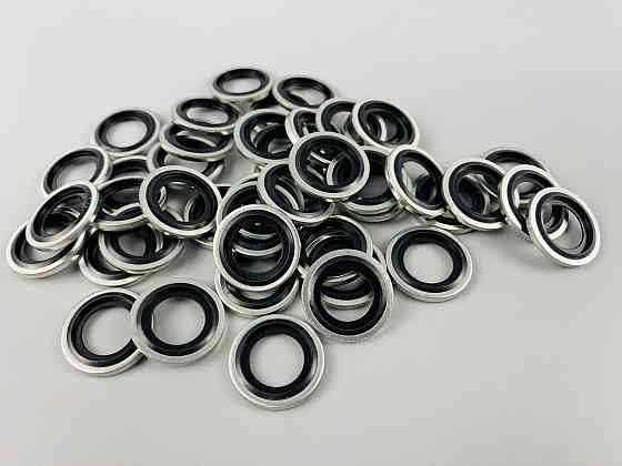 Шайба з гумовим кільцем NBR всередині 14 мм, для гідравліки, олії, води, повітря. Мукачево