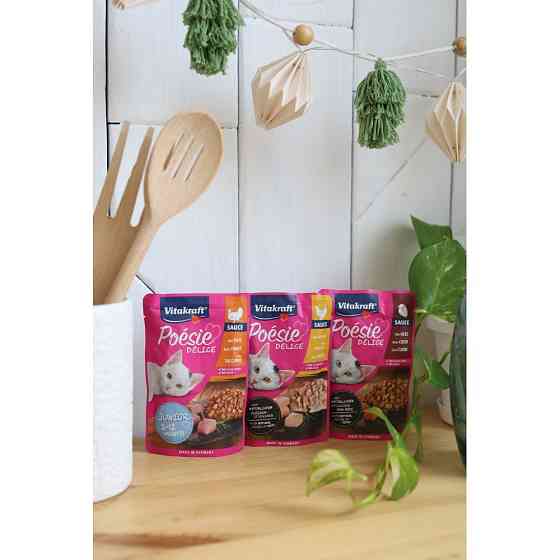 Влажный корм Vitakraft Poésie Délice для кошек, курица в соусе, 85 г Винница