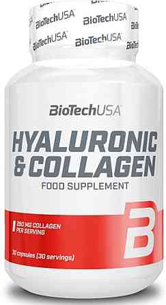 Гіалуронова кислота та колаген Biotech Hyaluronic &amp; Collagen 30 caps Луцьк