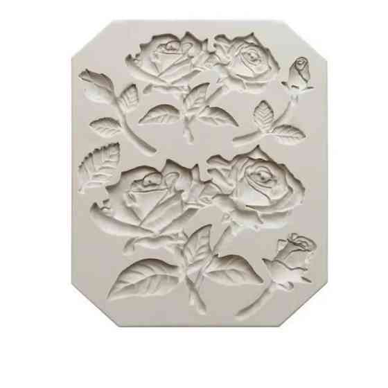 Молд силиконовый Розы 87 на 116 мм серый Киев