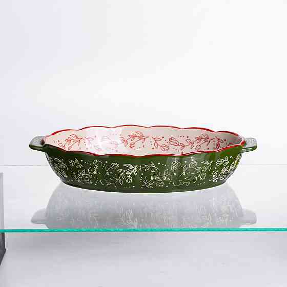 Yiwu Форма для запікання Vintage 30×18×5 (см) овальна форма для випікання в духовці з ручками З Коломия