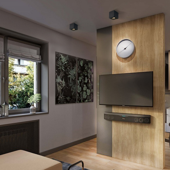 LED Світильник накладний під лампу GU10 чорний VL-SPF01-B Videx Житомир