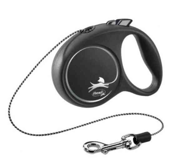 Flexi Black Design XS поводок-рулетка (3м, до 8кг, трос) Вінниця