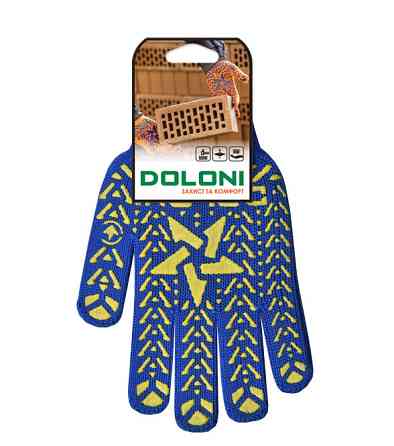 Перчатки защитные трикотажные с ПВХ рисунком Doloni Звезда 587 р.10 Ровно