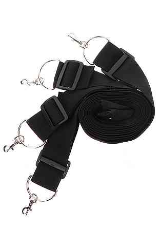 Фиксаторы на кровать с карабинами. черные Bed Restraints Taboom Sex Aura Киев