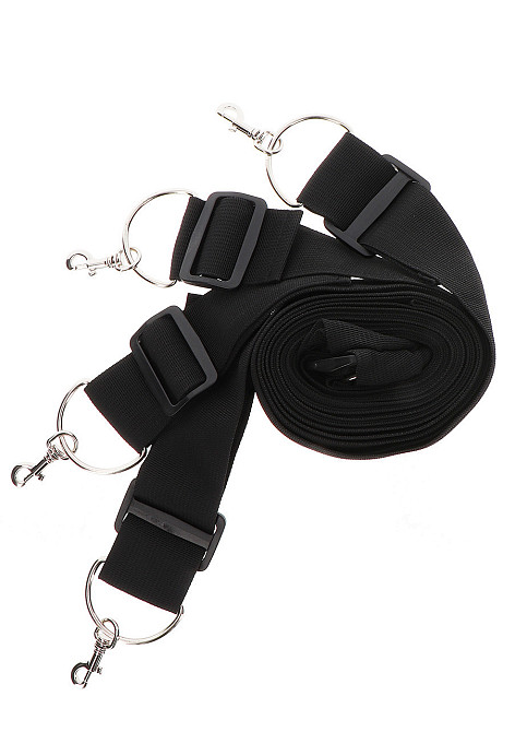 Фиксаторы на кровать с карабинами. черные Bed Restraints Taboom Sex Aura Киев - изображение 4
