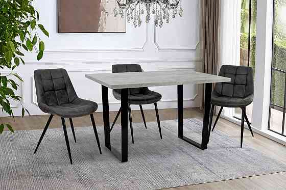 Стіл Кентукі 120/80*75, індастріал /чорні ноги Київ