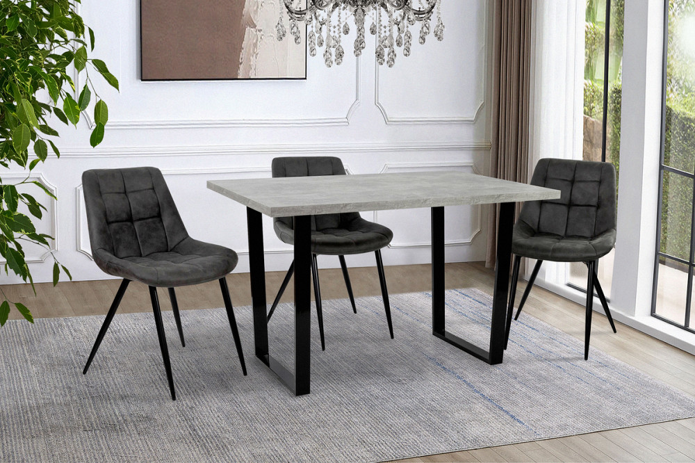 Стіл Кентукі 120/80*75, індастріал /чорні ноги Київ - фото 3