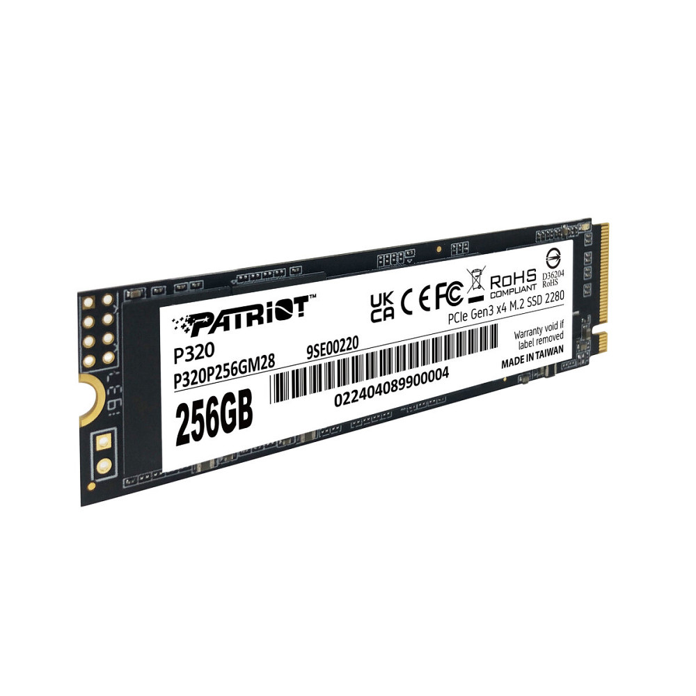 SSD M.2 Patriot P320 256GB NVMe 2280 Gen3.0 x4 3D TLC (P320P256GM28) Киев - изображение 3