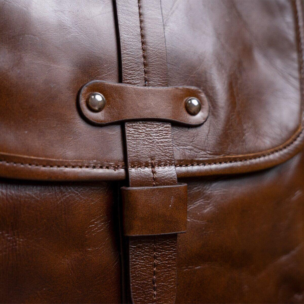 Сумка чоловіча Vintage 14091 Коричнева Київ - фото 3