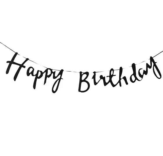 Гірлянда happy birthday гірлянда на день народження, розтяжка день народження Київ