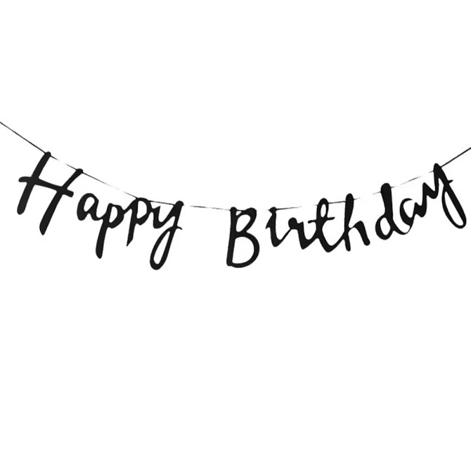 Гірлянда happy birthday гірлянда на день народження, розтяжка день народження Київ - фото 1