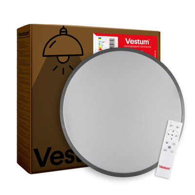 Світильник Vestum RING матовий 30W 395*60мм 4000К срібний (VS-90070) Вінниця - фото 1