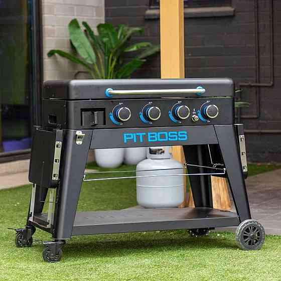 Портативный газовый гриль-планча Pit Boss Ultimate, на 4 горелки, съемный, со столом, 10813 Код: 011110 Ровно
