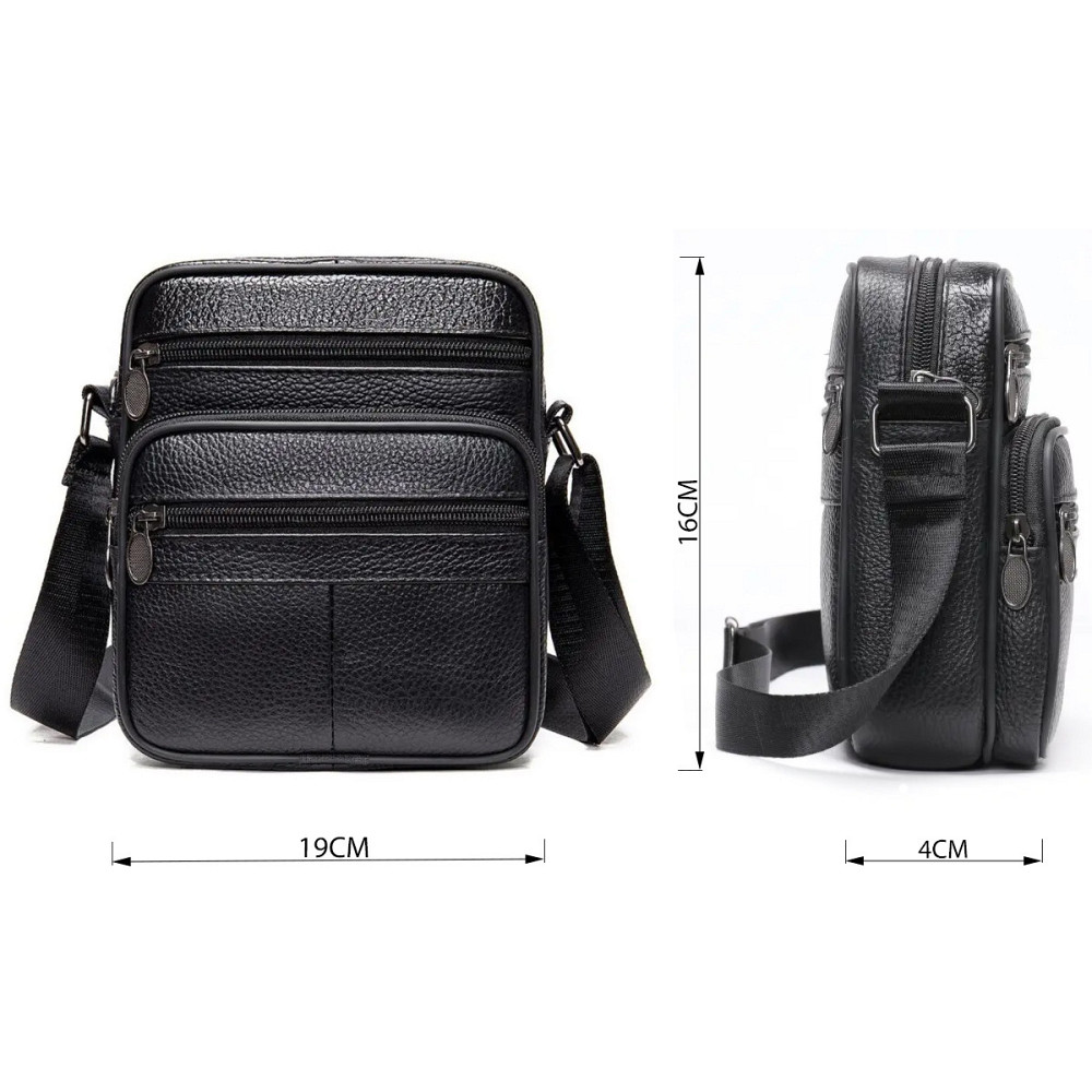 Вертикальний месенджер Чорний (Vintage) Київ - фото 7