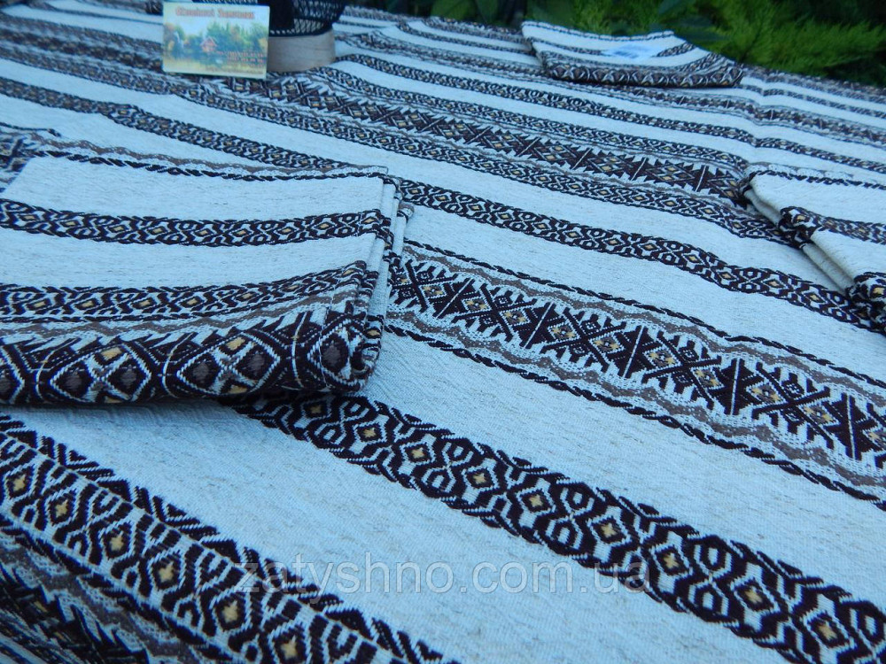 Кавова скатертина з сетами на льону 230×140 Київ - фото 8