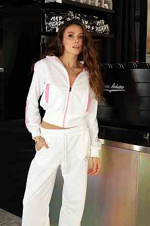 Жіночий спортивний костюм тринитка пеньє Білий, 48/52 Харків