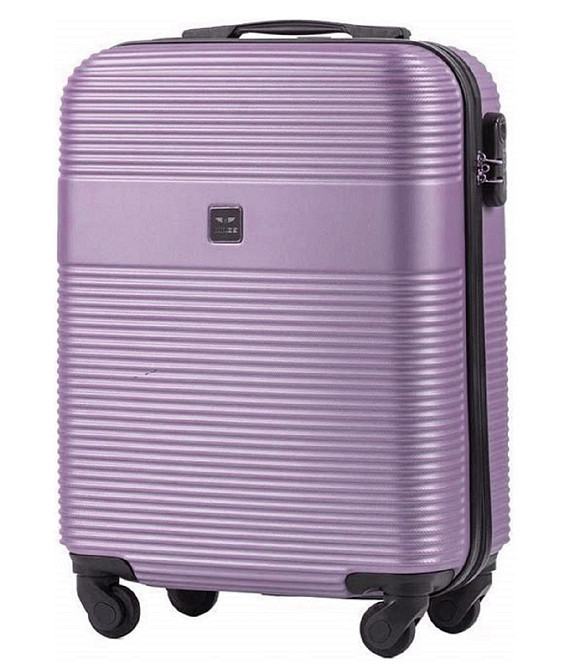 Валіза пластикова WINGS 5398 мікро 52 см світло-фіолетова Київ - фото 1