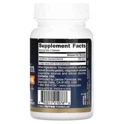 Пробіотики Jarrow Formulas Лактоферин сублімований, 250 мг, Lactoferrin, Freeze Dried, 30 ка (JRW-21078) Вінниця
