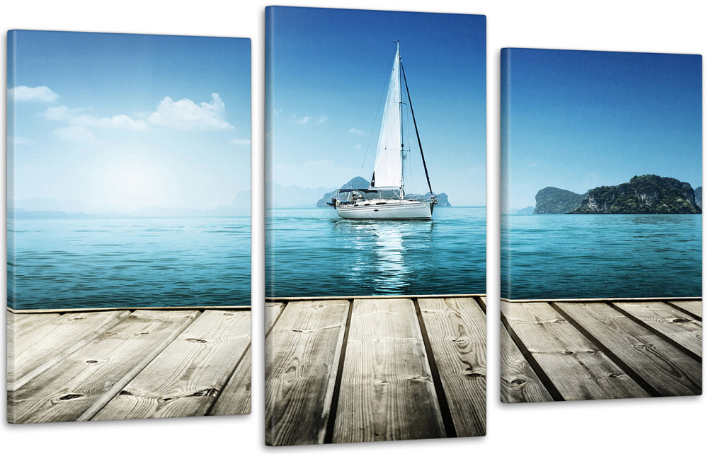 Модульная картина Яхта Art-68_3 100x150 см Киев - изображение 1