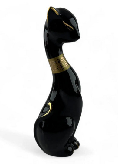 Статуэтка из керамики Черная кошка Киев - изображение 1