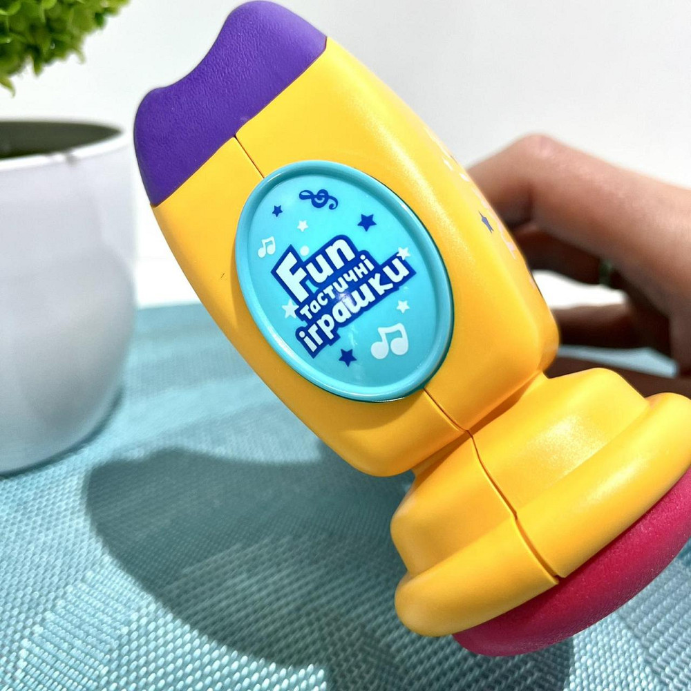 Молоточок розвиваючий Limo Toy музичний українське озвучення Жовтий (FT 0031) Чернігів - фото 3