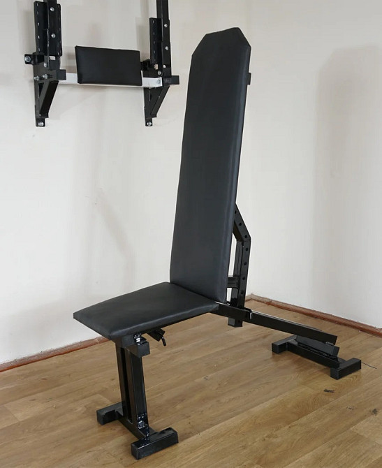 Скамья для жима регулируемая + Стойки со страховочными упорами Стойки, скамьи для жима и приседаний Киев - изображение 6