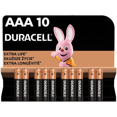 Батарейка Duracell AAA лужні 10 шт. в упаковці (5002509/5006462) Вінниця - фото 1