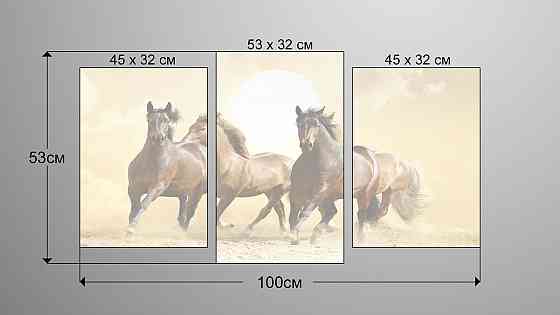 Модульна картина Коні Art-119_3 Київ