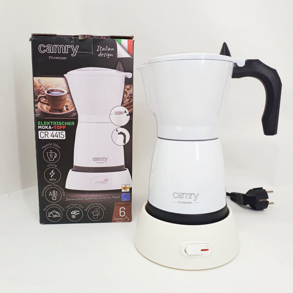 Кавоварка гейзерна для електричної плити, Гейзер 3 чашки, Гейзерна кавоварка для плити CN-63 Львів - фото 5