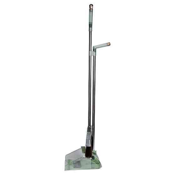 Набір віник і совок на довгій ручці для підлоги 26×24×105 (см)  Зелений HP-35015-8GR Київ