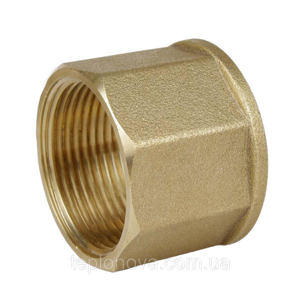 Муфта латунна 1| ВР х 1| ВР штампована восьмигренна А0353А VA Чернівці - фото 1