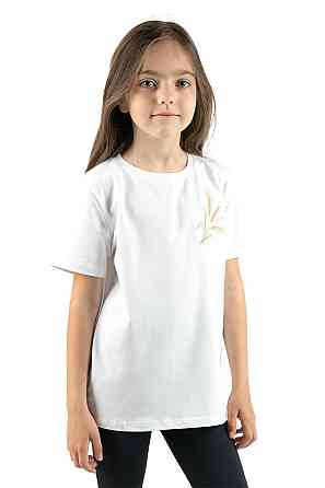 Футболка — вишиванка для дівчинки, біла бавовняна Київ