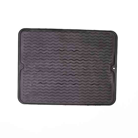 Силіконовий кухонний коврик 40×30 см, чорний Київ