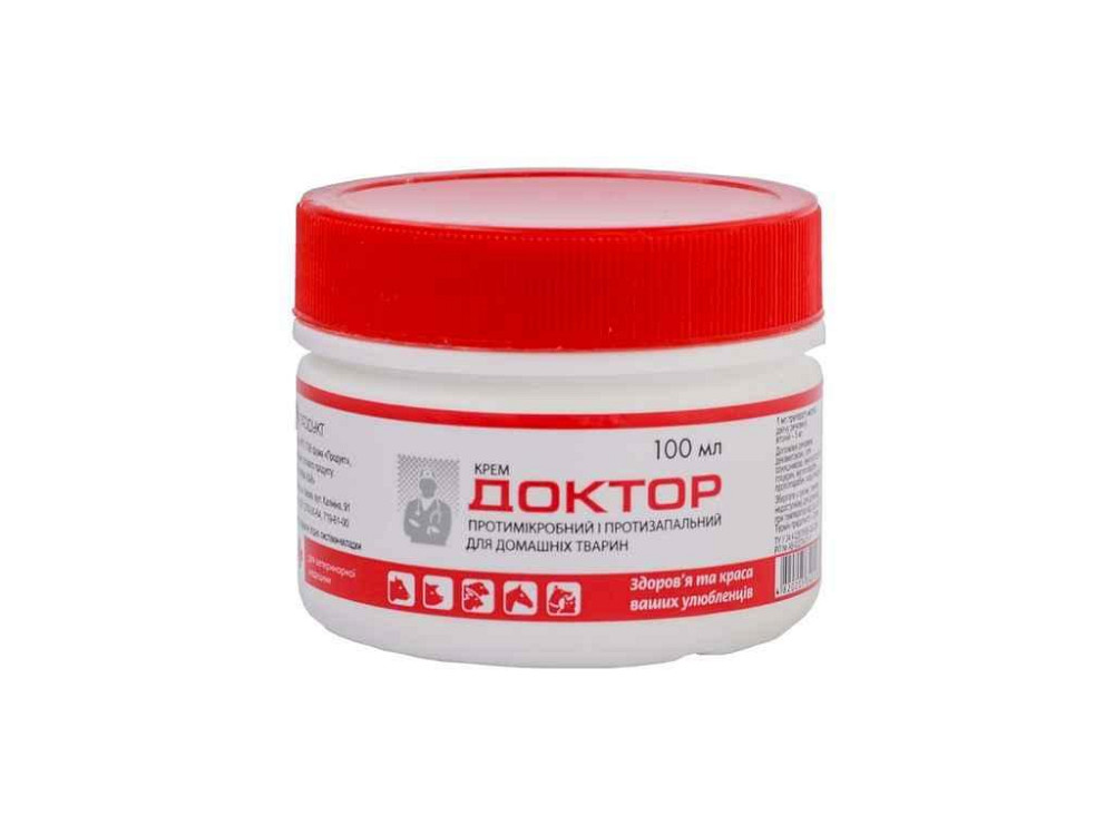 Крем 100мл ДОКТОР гигиенический для домашних животных банка ТМ Продукт Киев - изображение 1