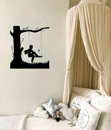 Декоративное настенное Панно «Мальчик на качеле» Декор на стену Киев