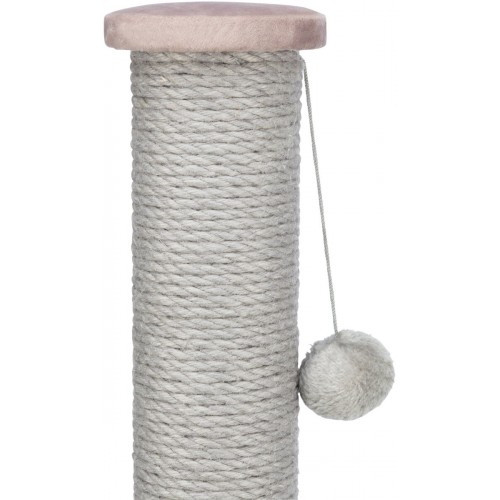 Дряпка-стовпчик Trixie Livia для котів з іграшкою на мотузці сизаль/плюш античний рожевий 38х64 см Київ - фото 2