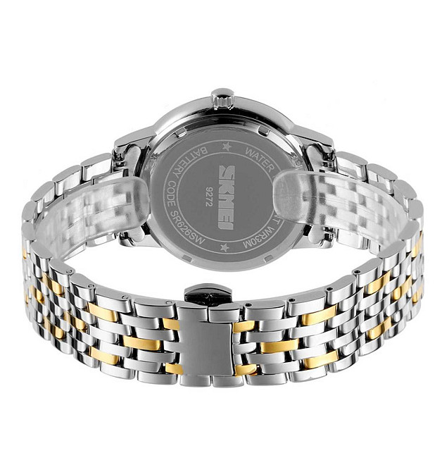 Skmei 9272TGDBK-B Gold/Silver-Black Men SBR Киев - изображение 4