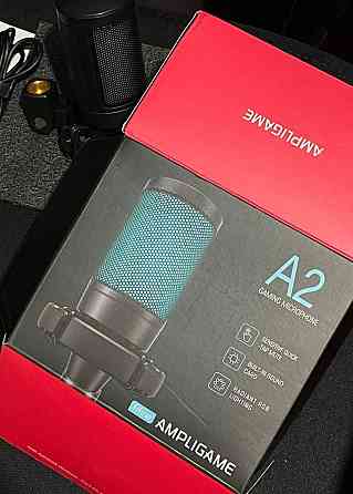 Игровой конденсаторный микрофон FIFINE Ampligame A2 с RGB подсветкой. Киев