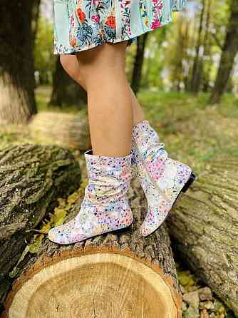 Nivelle Напівчоботи жіночі NIVELLE примула біла шкіра натуральна висота 21см обхват 32-34см (40 Коломия