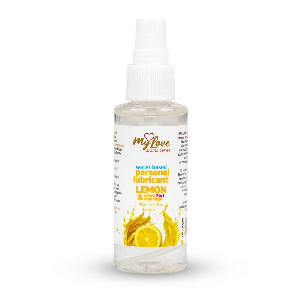 2в1 лубрикант та масажний гель - MyLove Aroma Series Intim&Massage Lemon, 50 мл Sex Aura Київ - фото 1