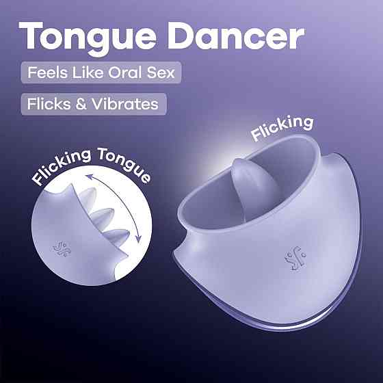 Вибростимулятор для клитора Satisfyer Tongue Dancer с язычком Sex Aura Киев