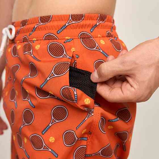 Принтовані чоловічі шорти для плавання Pobedov Pool day Тenis Київ